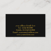 Modern Sofa Business Card Visitenkarte (Rückseite)