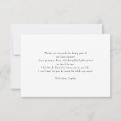 Modern Soft Pastel Blue Balloon Baby Boy Shower Dankeskarte (Rückseite)