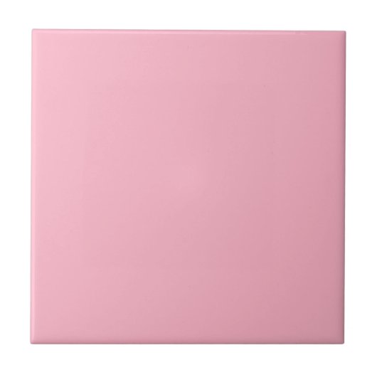 Modern Soft Pink Monochrome Fliese (Vorderseite)