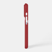 Modern Soft Red Pink Erstklassig zeitgemäß iPhone Hülle (Linke Seite)