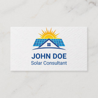 Modern Solar Energy Business Card Visitenkarte