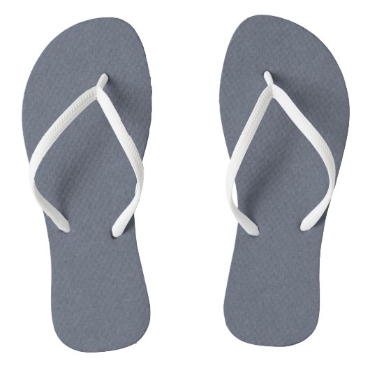 Modern Solid Blue Gray Linen Badesandalen (Fußbett)