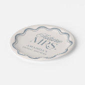 Modern Something Blue Bridal Shower Future Mrs. Pappteller (Schrägansicht)