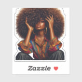 Modern Sophisticated Custom-Cut Vinyl Sticker (Blatt)