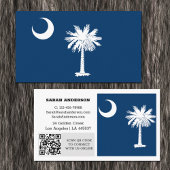 Modern South Carolina Business Card, Flag/USA Visitenkarte