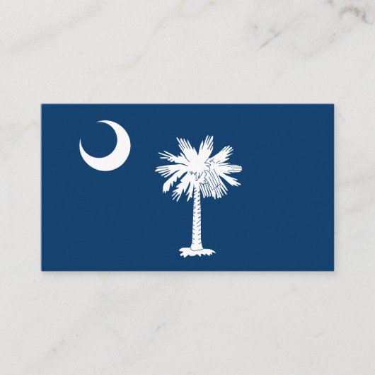 Modern South Carolina Business Card, Flag/USA Visitenkarte (Vorderseite)