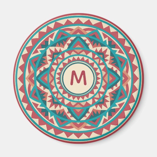 Modern Southwest Mandala Magnet (Vorne)
