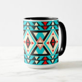 Modern Southwest Style Mug Tasse (VorderseiteRechts)