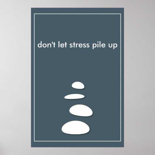 Modern Spa Wall Art Minimalist Poster (Vorne)