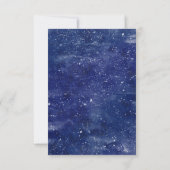 Modern Space Birthday Party Danke Karte (Rückseite)