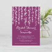 Modern Sparkle Bridal Dusche Einladung (Stehend Vorderseite)
