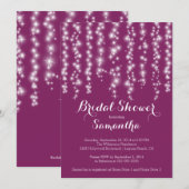 Modern Sparkle Bridal Dusche Einladung (Vorne/Hinten)