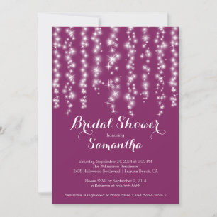 Modern Sparkle Bridal Dusche Einladung