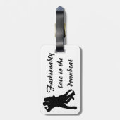 Modern spät zum Downbeat - Gepäckanhänger (Rückseite vertikal)