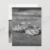 Modern speichern Sie die Datumskarten Ankündigungspostkarte (Vorne/Hinten)