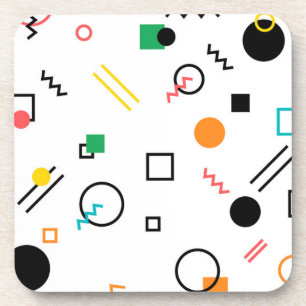 Modern, spielerisch, cool, trendy, geometrisch geg getränkeuntersetzer
