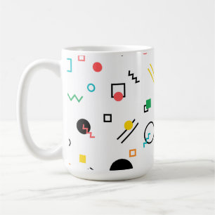 Modern, spielerisch, cool, trendy, geometrisch geg kaffeetasse