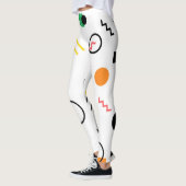 Modern, spielerisch, cool, trendy, geometrisch geg leggings (Links)