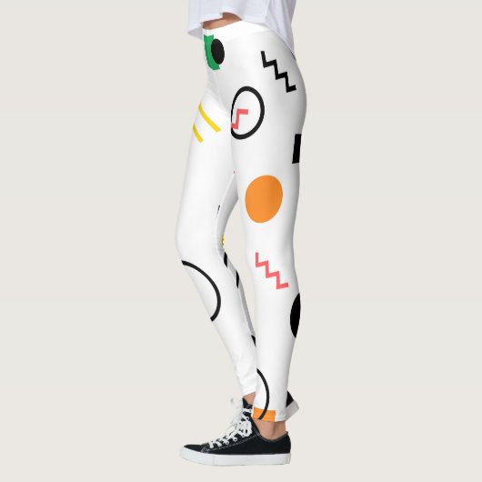 Modern, spielerisch, cool, trendy, geometrisch geg leggings (Links)