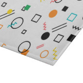 Modern, spielerisch, cool, trendy, geometrisch geg schneidebrett (Ecke)