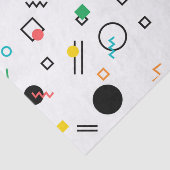 Modern, spielerisch, cool, trendy, geometrisch geg seidenpapier (Ausschnitt)