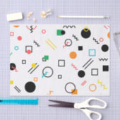 Modern, spielerisch, cool, trendy, geometrisch geg seidenpapier (Handwerk)