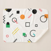 Modern, spielerisch, cool, trendy, geometrisch geg sherpadecke (Vorderseite (Horizontal))