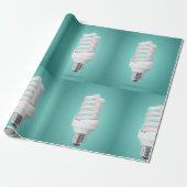 Modern Spiral Compact Fluorescent Lightbulb Geschenkpapier (Ungerollt)