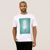 Modern Spiral Compact Fluorescent Lightbulb T-Shirt (Vorne ganz)