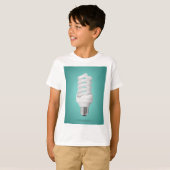 Modern Spiral Compact Fluorescent Lightbulb T-Shirt (Vorne ganz)