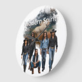 Modern Spirits Crew Cover Art Wanduhr (Winkel)