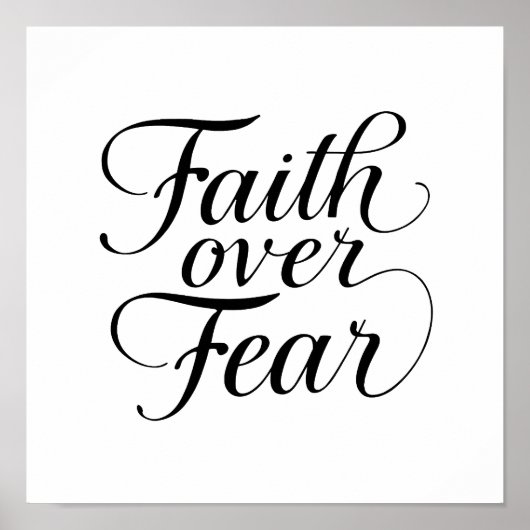 Modern Spiritual Faith Quote Poster (Vorne)