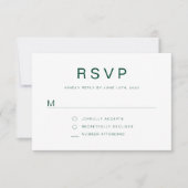 Modern Sport Golf 50th Birthday RSVP Karte (Vorderseite)