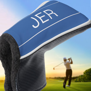 Modern Sport Mit Monogramm Golfer Blue Putter Golf Headcover