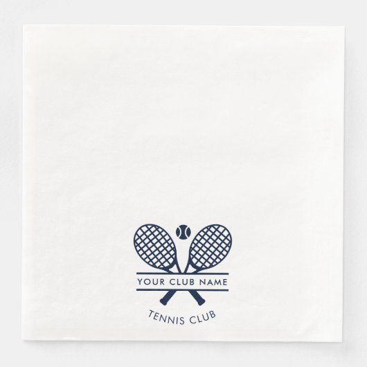 Modern Sports Club Name Tennis Team Serviette (Vorderseite)