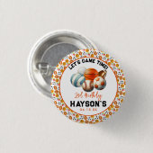 Modern Sports Kids 2. Geburtstag Party Button (Vorne & Hinten)