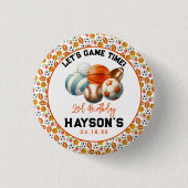 Modern Sports Kids 2. Geburtstag Party Button (Vorderseite)