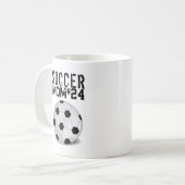 Modern Sports Soccer Mama Niedlich Simple Player Kaffeetasse (Vorderseite Links)