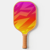 Modern Sporty Energetic Pop Art Aesthetic Pickleball Schläger (Rückseite)