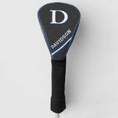 Modern Sporty Monogram Personalized Golfer Gift Golf Headcover (Vorderseite)