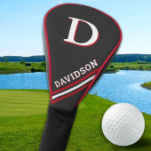 Modern Sporty Personalized Monogram Golfer Gift Golf Headcover