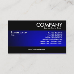 Modern - Spotlit Blue Visitenkarte