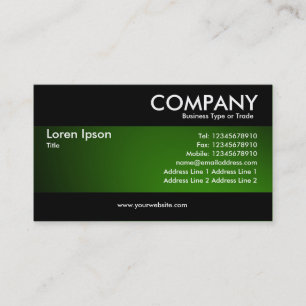 Modern - Spotlit Green Visitenkarte