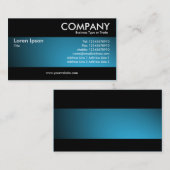 Modern - Spotlit Sky Blue Visitenkarte (Vorne/Hinten)