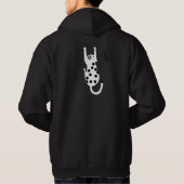 Modern Spotted Artistic Cat Graphic Clothes Hoodie (Rückseite)