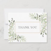 Modern Spring Blätter Business dank You Card Dankeskarte (Vorderseite)