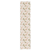 Modern Spring Botanical Floral Table Runner Kurzer Tischläufer (Vorderseite)