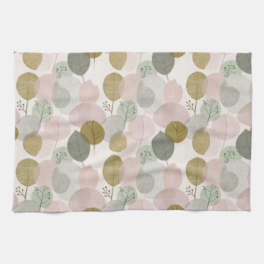 Modern Spring Botanical Kitchen Towels Geschirrtuch (Horizontal)