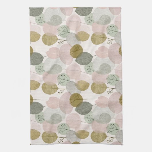 Modern Spring Botanical Kitchen Towels Geschirrtuch (Vertikal)