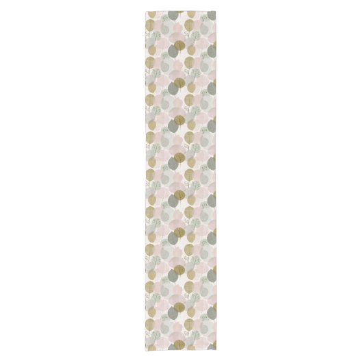 Modern Spring Botanical Table Runner Kurzer Tischläufer (Vorderseite)